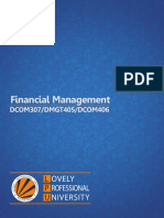 Dcom307 - DMGT405 - Dcom406 - Financial Management PDF