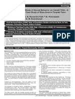 A Study of Sexual Behavior On Yanadi Tribe - A Case Study of Slum Area in Tirupati Town Dr. B. Raveendra Naik Dr. Penchalaiah Dr. M. Ravindranad