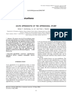 Acute Appendicitis of The Appendiceal Stump