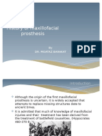 History of Maxillofacial Prosthesis