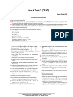 Mock Test-3 CBSE