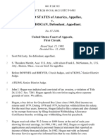 United States v. John J. Hogan, 861 F.2d 312, 1st Cir. (1988)