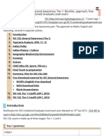 (Studyplan) SSC CGL General Awareness Tier-1