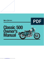 Royal Enfield Classic 500 Owners Manual