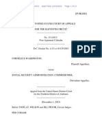 Cornelius Washington v. Social Security Administration, Commissioner, 11th Cir. (2015)