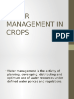 Water Management in Crops