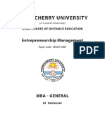 Entrepreneurship Managementt200813