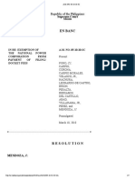 in Re - Exemption of The NPC From Payment of Filing:Docket Fees (2010)