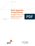 PWC - Risk Apetite Framework