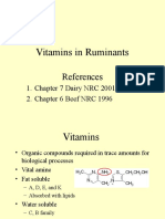 Vitamin in Ruminants Nutrition