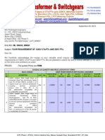 Quotation 132kv CT PT 33kv PT