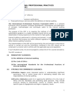 The International Professional Practices Framework (Ippf)