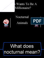 Who Wants To Be A Millionaire? Nocturnal Animals