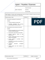 WIP IA Manual - Audit Program - Payables