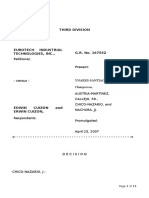 Eurotech Industries V Cuizon - GR 167552 - 521 SCRA 584