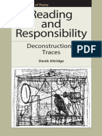 (Frontiers of Theory) Attridge, Derek - Derrida, Jacques-Reading and Responsibility - Deconstruction's Traces-Edinburgh University Press (2010)