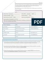 504 Plan ADHD Sample