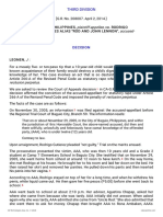 Plaintiff-Appellee Vs Vs Accused-Appellant: Third Division