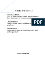 3 Models of Ethics: Utilitarianism