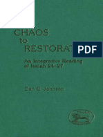 Dan G. Johnson From Chaos To Restoration An Integrative Reading of Isaiah 24-27 JSOT Supplement 1988 PDF