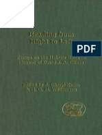 J. Cheryl Exum, H. G. M. Williamson Reading From Right To Left Essays On The Hebrew Bible in Honour of David J. A. Clines JSOT Supplement 2003 PDF