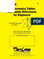 Trigonometry Tables and Handy References For Engineers PDF