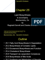 Lipid Biosynthesis: To Accompany Biochemistry, 2/e by Reginald Garrett and Charles Grisham