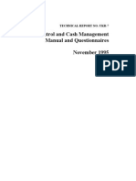 Internal Control and Cash Management Manual and Questionnaires November 1995