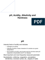 Water and Wastewater Analysis: PH, Acidity, Alkalinity and Hardness