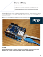 Arduino Ethernet Web Server With Relay