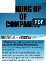 Winding Up of Companies