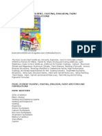 Paint Pigment Solvent Coating Emulsion Formulations Book