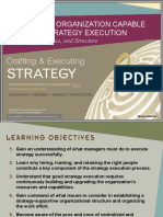 Building An Organization Capable of Good Strategy Execution: People, Capabilities, and Structure