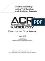 Interventional Radiology In-Training Test Questions For Diagnostic Radiology Residents