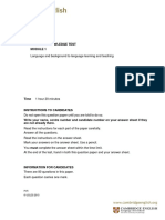 TKT Module 1 Sample Paper Document PDF