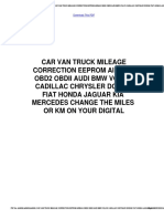 Car Van Truck Mileage Correction Eeprom Airbag Obd2 Obdii Audi BMW Volvo Cadillac Chrysler Dodge Fiat Honda Jaguar Kia Mercedes 9658change The Miles or KM On Your Digital - PD