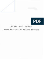 Petrie, Syria and Egypt From The Tell Amarna Letters