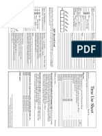 GURPS 4E - NPC Record Card and Time Use Sheet PDF