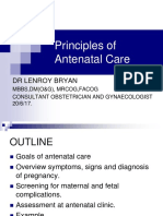 Antenatal Principles of Antenatal Care 2017