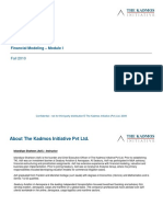 Sample Financial Modeling Module A PDF