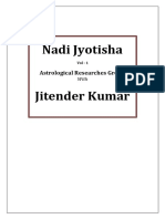 Nadi Jyotisha Book Vol 1 by Jatinder Ji