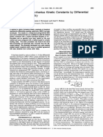 Determination of Arrhenius Kinetic Constants Differential Scanning Calorimetry