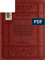 TCL - Tertullian, Concerning The Resurrection of The Flesh
