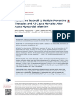 Adherence Tradeoff To Multiple Preventive Therapies and All-Cause Mortality After Acute Myocardial Infarction