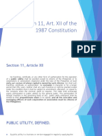 Section 11, Art. XII of The 1987 Constitution