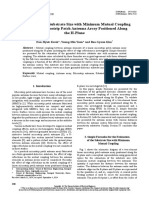 Estimation of The Substrate Size With Minimum Mutual Coupling of A Linear Microstrip Patch Antenna Array Positioned Along The H-Plane