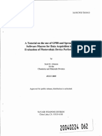 A Tutorial On The Use of GPIB and Spreadsheet Software Macros For Data Acquisition in The Evaluation of Photovoltaic Device Performance