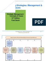 Implementing Strategies: Management & Operations Issues: Strategic Management: Concepts & Cases 13 Edition Fred David