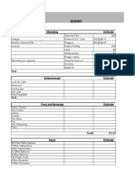 Final Budget Spreadsheet