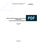 FIN-01-02-04 Business Sub-Process Design Document Execute Project Plan and Budget Project